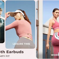 Sport Bluetooth 5.3 Earphones Earhook Headphones IPX7 Waterproof Wireless Earbuds  - Thumbnail 3