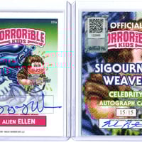 Horrorible Kids SIGOURNEY WEAVER - CELEBRITY AUTO Card - Thumbnail 1