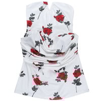 Sexy sleeveless backless rose mini skirt - Thumbnail 2