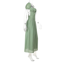 Sexy Lace-Up Backless French Dress - Thumbnail 5