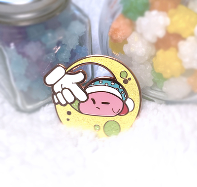 Pink Puff Dreams Enamel Pin