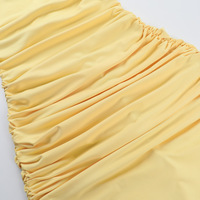 Gathered backpack-revealing hip skirt for banquets and seniors - Thumbnail 6