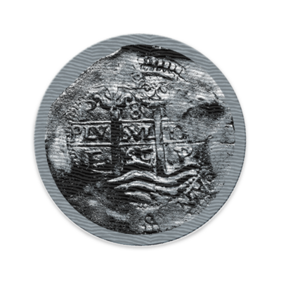 Coin Sunken Treasure Embroidered Patch No. 8