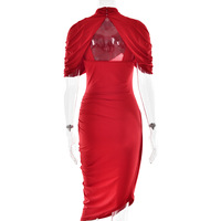 Fashion hot selling sexy slim pleated backless dress - Thumbnail 1