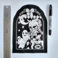 Trick or Treat Girl & Ghosts Kawaii Patches - Thumbnail 1