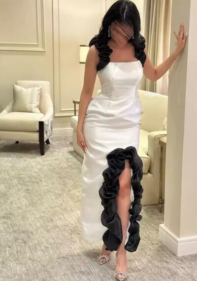 Customized Flower Sequined Beading Draped Valentine's Day A-line High Collar Bespoke Occasion Gown Long Dresses