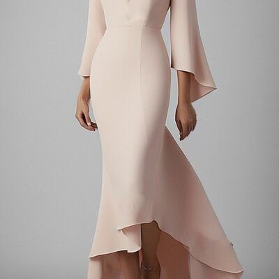 Elegant mermaid satin mother of the bride/ groom dresses formal evening gown