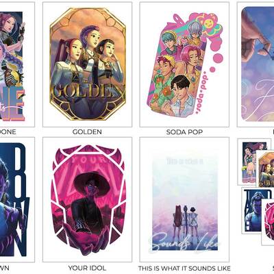 5x7: k-pop demon hunter song prints