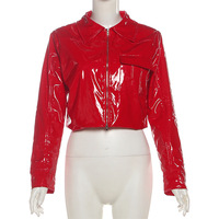 Solid color straight shoulder temperament loose coat - Thumbnail 3