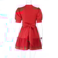 Pearl red dress new versatile comfortable slim hot girl skirt - Thumbnail 2