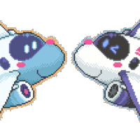 Pixel Plane Stickers - Thumbnail 1