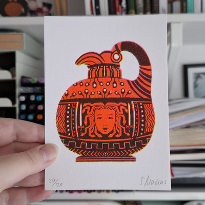 "vases" (a6 riso mini-prints)