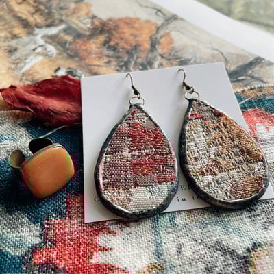 “woven together” earrings & ring set no.06