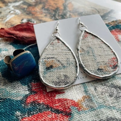 “woven together” earrings & ring set no.07
