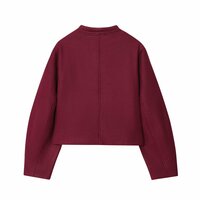 Fashionable and simple casual long-sleeved round neck jacket - Thumbnail 1