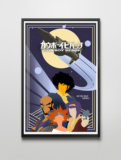 Cowboy Bebop Art Deco Print
