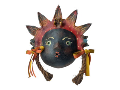 Coconut mask. Collectibles. Home decoration. Wall decoration. Interior decoration. Mexican mask. Mexican craft. Mexican Folk Art.