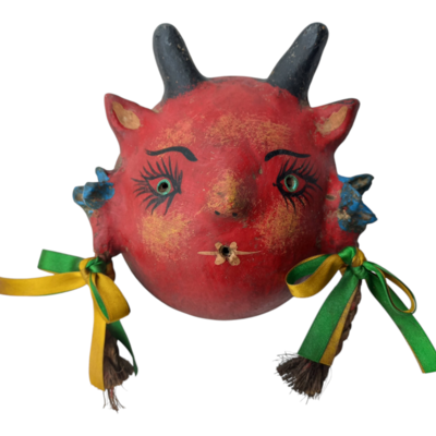 Coconut mask. collectibles. home decoration. wall decoration. interior decoration. mexican mask. mexican craft. mexican folk art.