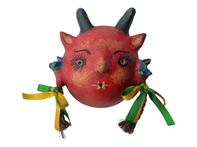 Coconut mask. Collectibles. Home decoration. Wall decoration. Interior decoration. Mexican mask. Mexican craft. Mexican Folk Art.