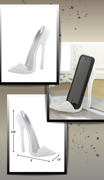 Dazzling White Shoe Phone Holder