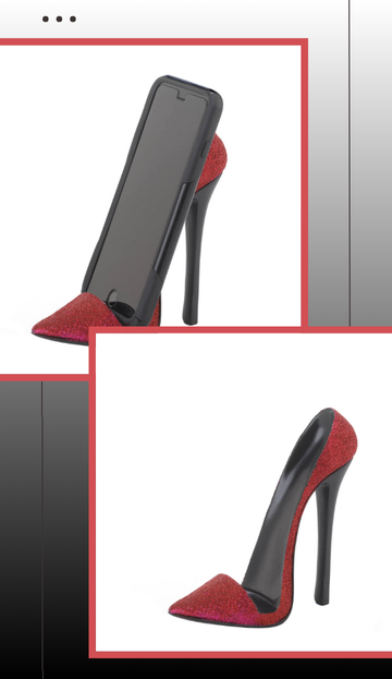 Sparkle Red Shoe Phone Holder