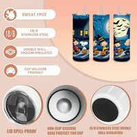 Peanuts Gang Halloween Night Trick-or-Treat 20oz Tumbler Collection | Free Delivery - Thumbnail 3