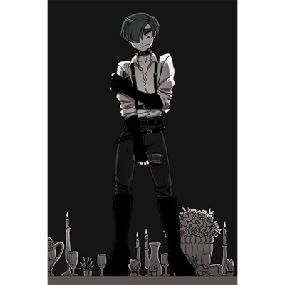 Mini print - black white Crick
