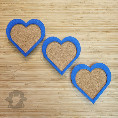 Heart shaped pin board - mini