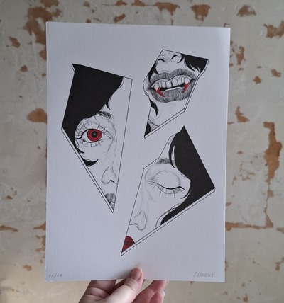 "Vampire" (A4 RISO Print)