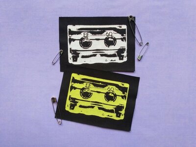 Cassette Tapes Punk Patches