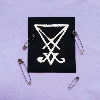 Lucifer symbol punk goth patches