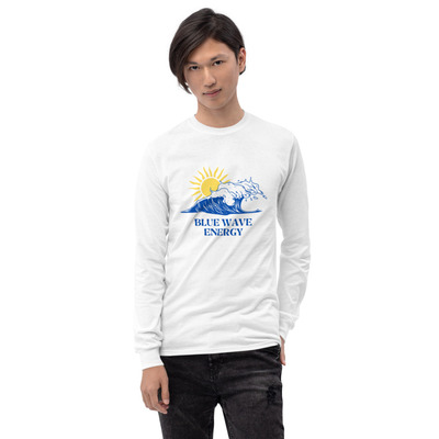 BLUE WAVE ENERGY Mens Long Sleeve Shirt