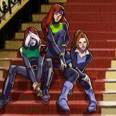 Rogue, jean and kitty - Thumbnail 1