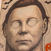 Halloween Boogeyman Mask Art Print - Thumbnail 2