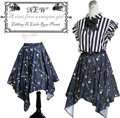 【 A visit from a vampire girl】Dark pointed tail skirt_S/M size
