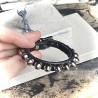 1/2” wide 1-row bullet stud wristband - Thumbnail 7