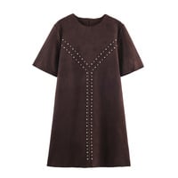 Design sense niche versatile slim casual dress - Thumbnail 4