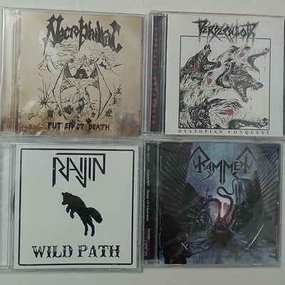 Necrophiliac, persecutor , rajjin, rammer cds