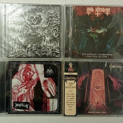 Terrorazor,  shub niggurath, tarokulith/ necromoon , speedwhore cds