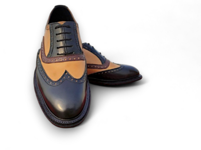 Crafted Leather Men Black Brown Classic Oxford Wingtip Lace up Dress Shoes