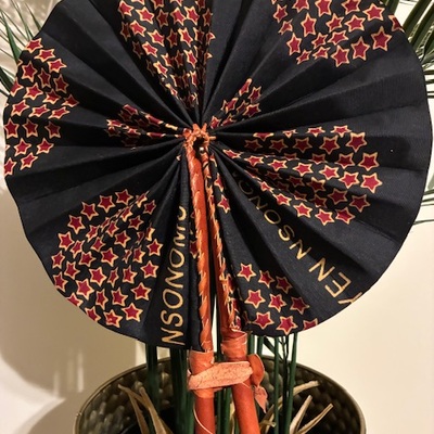 Small ankara printed fan - Thumbnail 3