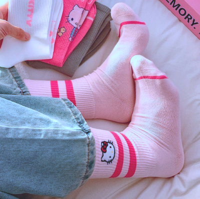 KITTY STRIPED SOCKS