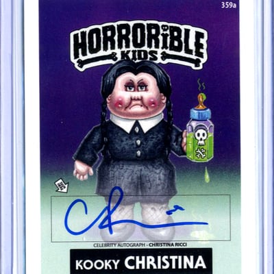 Horrorible kids christina ricci - celebrity auto card - Thumbnail 1