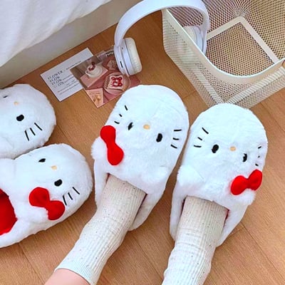 Kitty plush slipper - Thumbnail 1