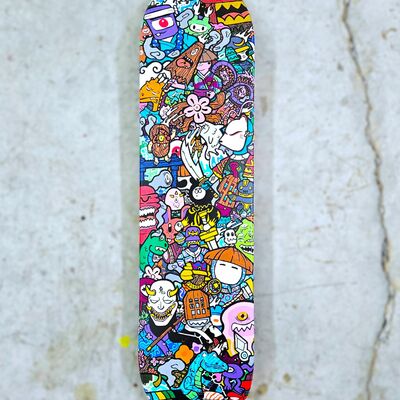 Art skateboard by swaggerassic "the garden on entropy”