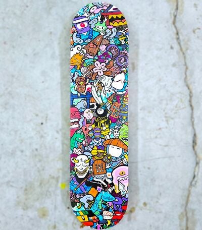 Art Skateboard by Swaggerassic "Yōkai Invasion”