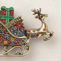 Dashing Jingle Sleigh Ride Pin - Thumbnail 2