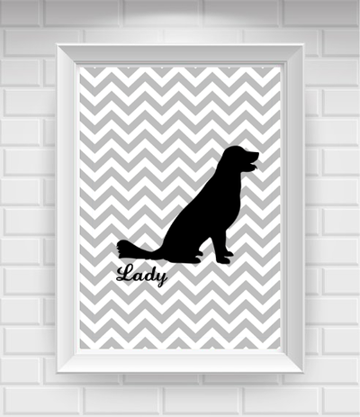8"x10" Personalized Labrador Retriever Pet Poster Print / Wall Art