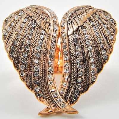 Golden wings.