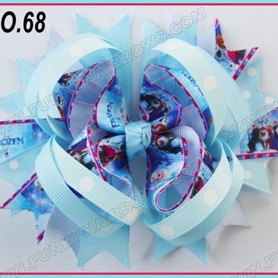 Frozen boutique hair bow clip